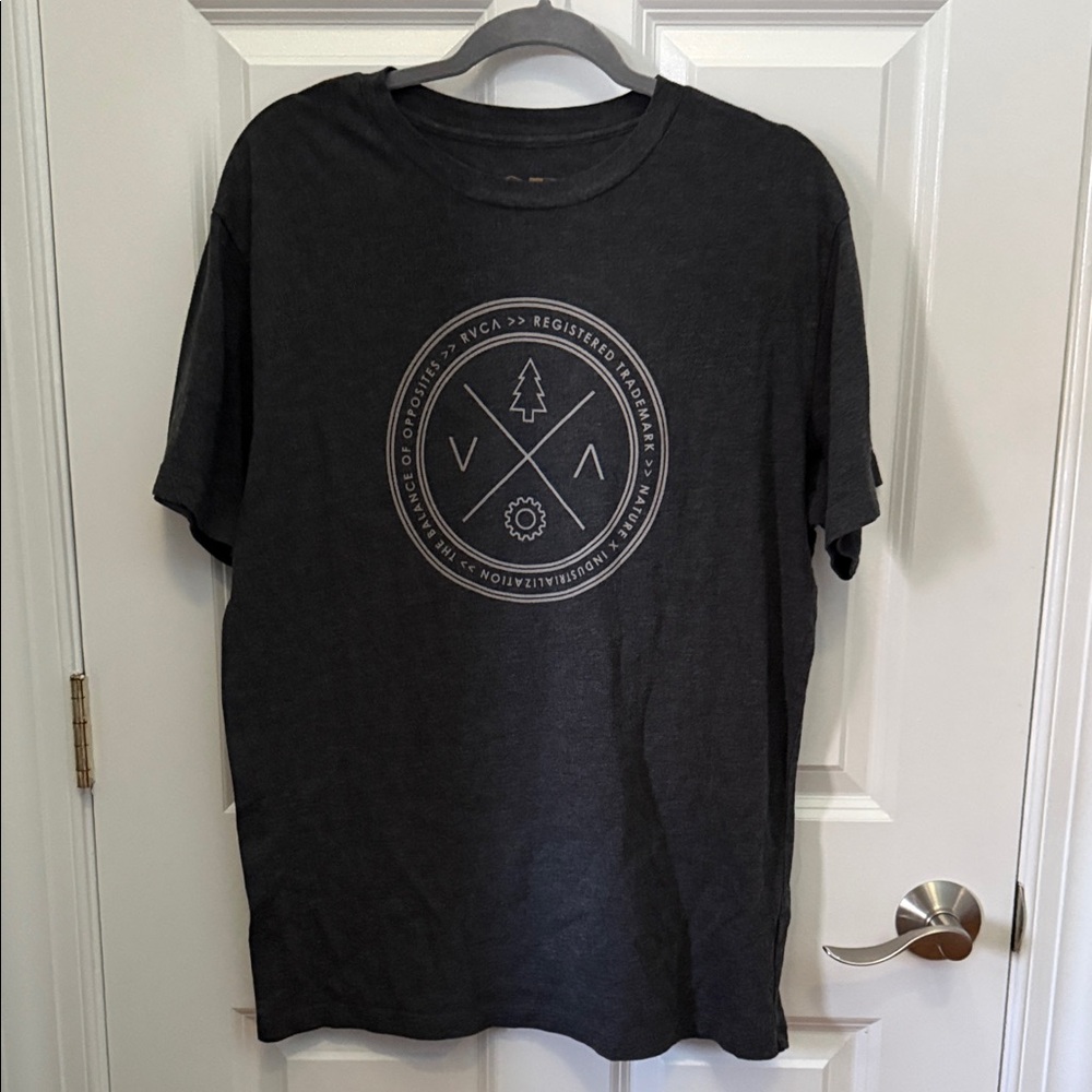 RVCA Men's Graphic Tee - Charcoal